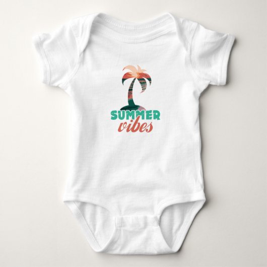 Summer Vibes Baby Strampler (Vorderseite)
