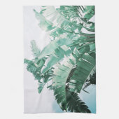Summer Vibes Banana Blätter Blassgrün Geschirrtuch (Vertikal)