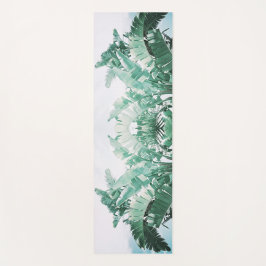 Summer Vibes Banana Blätter Blassgrün Yogamatte