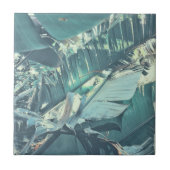 Summer Vibes Banana Tree Blätter Blassgrün Fliese (Vorderseite)