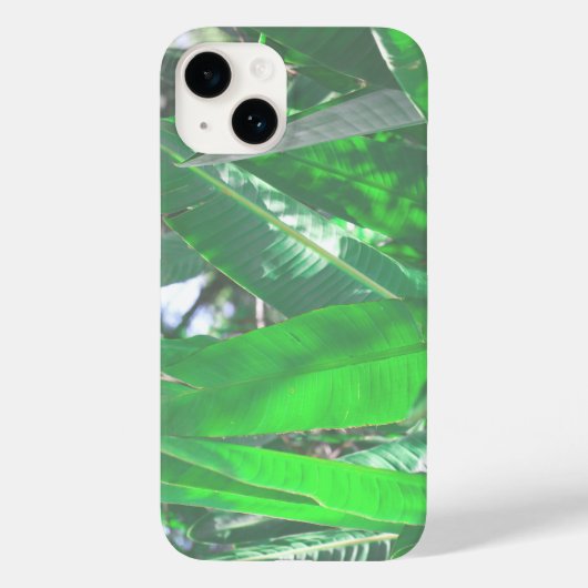 Summer Vibes Banana Tree Blätter Blassgrüne Pastel Case-Mate iPhone Hülle (Rückseite)