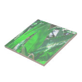 Summer Vibes Banana Tree Blätter Blassgrüne Pastel Fliese (Seite)