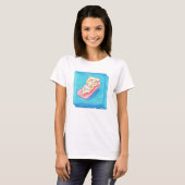 Summer Vibes Beach Cube Pomchi in Bikini T-Shirt (Vorne ganz)