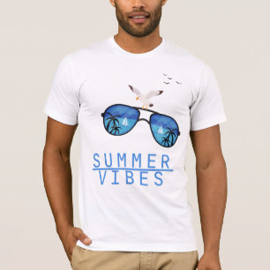 Summer Vibes Beach SunGlasses T - Shirt
