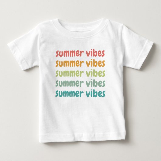 Summer Vibes Beach Urlaub Retro Sommer Baby T-shirt (Vorderseite)