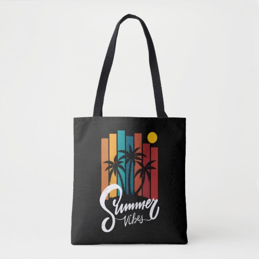 Summer Vibes Beach Urlaub Retro Sommer Tasche (Vorderseite)