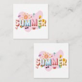 Summer Vibes Begleitkarte (Vorne/Hinten)