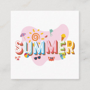 Summer Vibes Begleitkarte