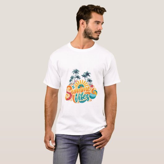 Summer Vibes" - Bright, Bold & Beautiful Design! T-Shirt (Vorne ganz)