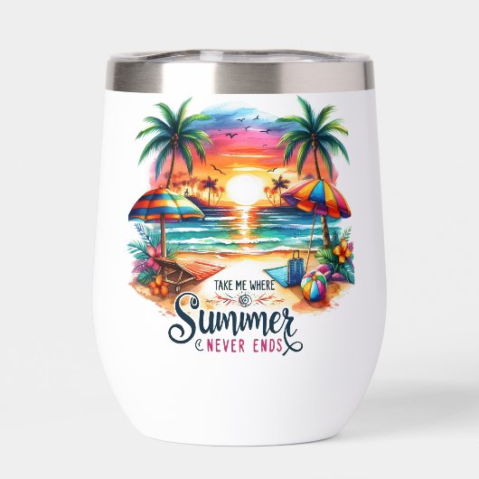 Summer Vibes Brushstroke Beach Sunset-34626 (Rückseite)