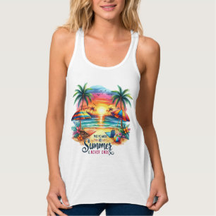 Summer Vibes Brushstroke Beach Sunset-34626 Hoodie Tank Top