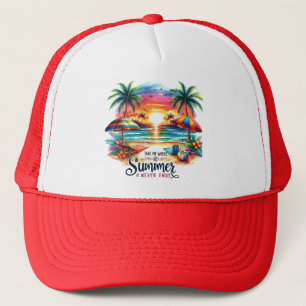 Summer Vibes Brushstroke Beach Sunset-34626 Hoodie Truckerkappe