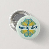 Summer Vibes Butterfly Button (Vorne & Hinten)