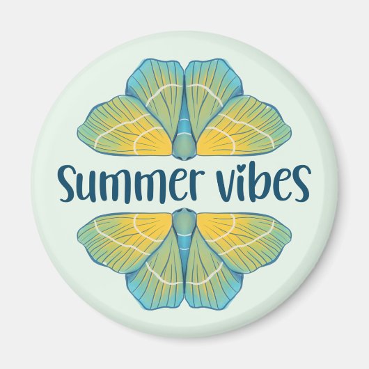 Summer Vibes Butterfly Magnet (Vorne)