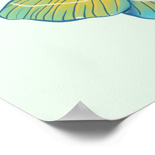 Summer Vibes Butterfly Poster (Ecke)