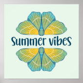 Summer Vibes Butterfly Poster (Vorne)