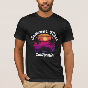 Summer Vibes California - Retro Sunset T - Shirt