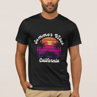 Summer Vibes California - Retro Sunset T - Shirt