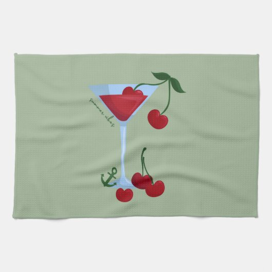 Summer Vibes Cherry Geschirrtuch (Horizontal)