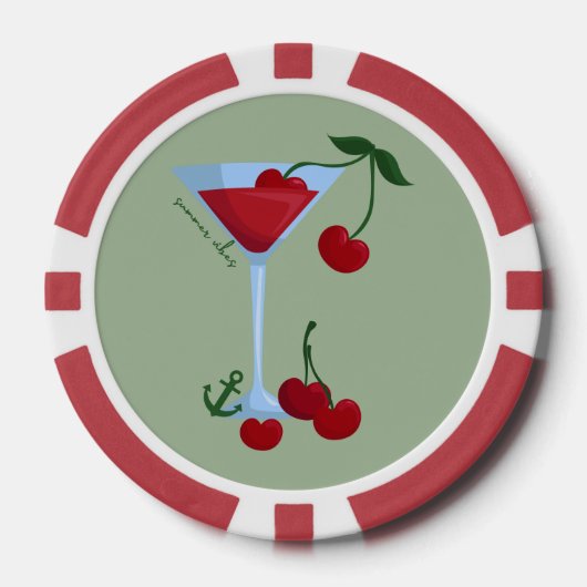 Summer Vibes Cherry Pokerchips (Vorderseite)