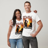 Summer Vibes Chillin’ & Grillin-Silhouette T-Shirt (Unisex)