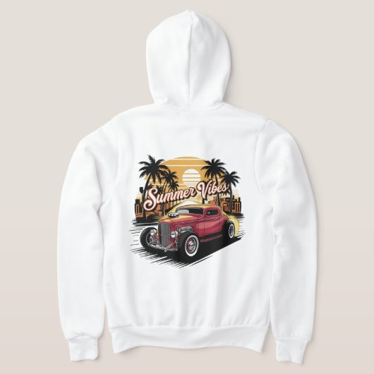 Summer Vibes Classic Car Hoodie (AblageHinten)
