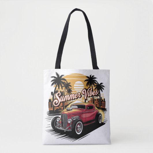 Summer Vibes Classic Car Tasche (Vorderseite)