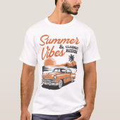 Summer Vibes Classic Rides Beach T-Shirt (Vorderseite)