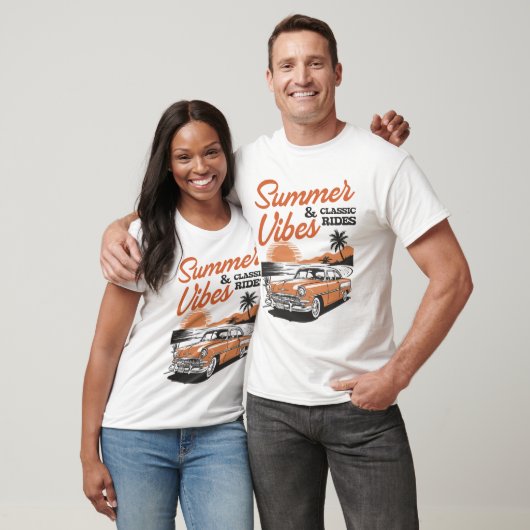 Summer Vibes Classic Rides Beach T-Shirt (Unisex)