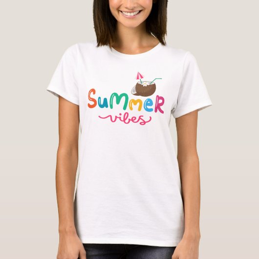 Summer Vibes Cocktail Women's T-Shirt (Vorderseite)