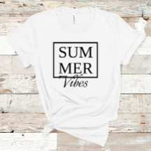 Summer Vibes Cooles Sprichwort mit schwarzem Text