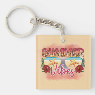 Summer Vibes   Design der Sonnenbrillen an der Küs Schlüsselanhänger