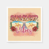 Summer Vibes | Design der Sonnenbrillen an der Küs Serviette (Vorderseite)
