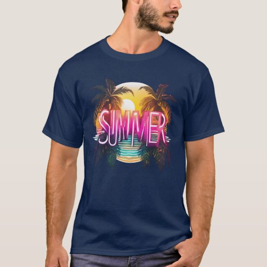 Summer Vibes Design für mehr summer feeling T-Shirt (Vorderseite)