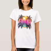Summer Vibes Design für Strandfans T-Shirt (Vorderseite)