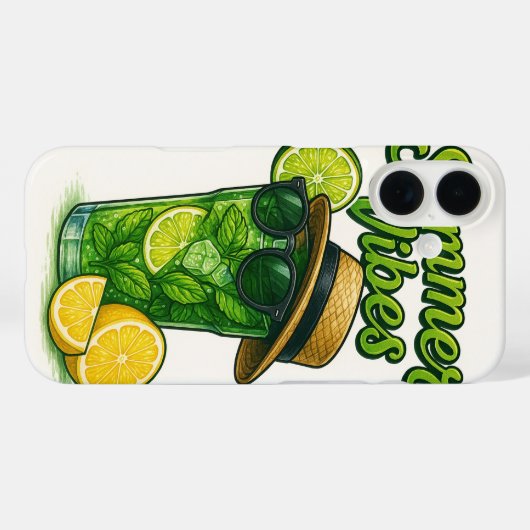 Summer vibes Designer iPhone Cover (Rückseite (Horizontal))