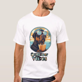 Summer Vibes Dog – Cool Beach Mood Tee