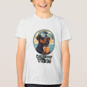 Summer Vibes Dog – Cool Beach Mood Tee (Edit) (Vorderseite)