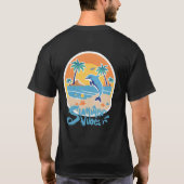 Summer Vibes Dolphin T-Shirt. T-Shirt (Rückseite)