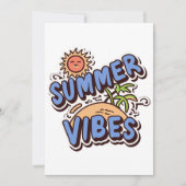 Summer Vibes Einladung (Vorderseite)