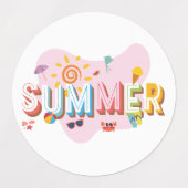 Summer Vibes Etiketten (Design 1)