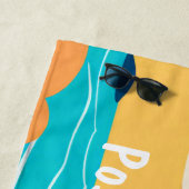 Summer Vibes Evil Eye Modern Beach Tower Strandtuch (Beispiel)