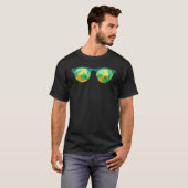 Summer Vibes Exotic Palm Tree Blätter Tropical Sun T-Shirt (Vorne ganz)