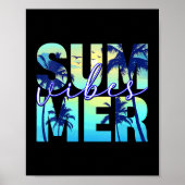 Summer Vibes Family Vacacation GirlsTrip Matching Poster (Vorne)