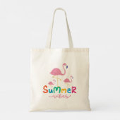 Summer Vibes Flamingos Women's Tragetasche (Rückseite)
