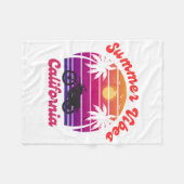 Summer Vibes Fleecedecke (Vorderseite (Horizontal))