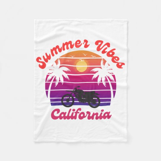 Summer Vibes Fleecedecke (Vorderseite)