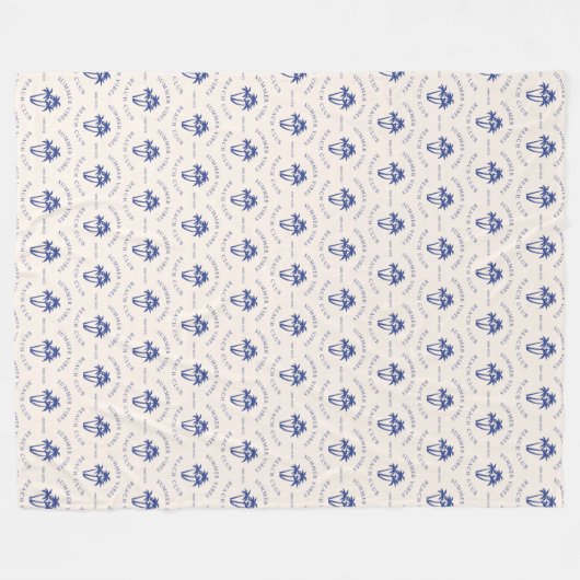 Summer Vibes Fleecedecke (Vorderseite (Horizontal))