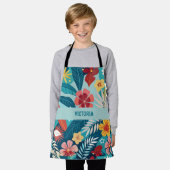 Summer Vibes floral Custom Muster Schürze (Getragen)