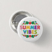 Summer Vibes Floral Design-54504 Hoodie Button (Vorne & Hinten)